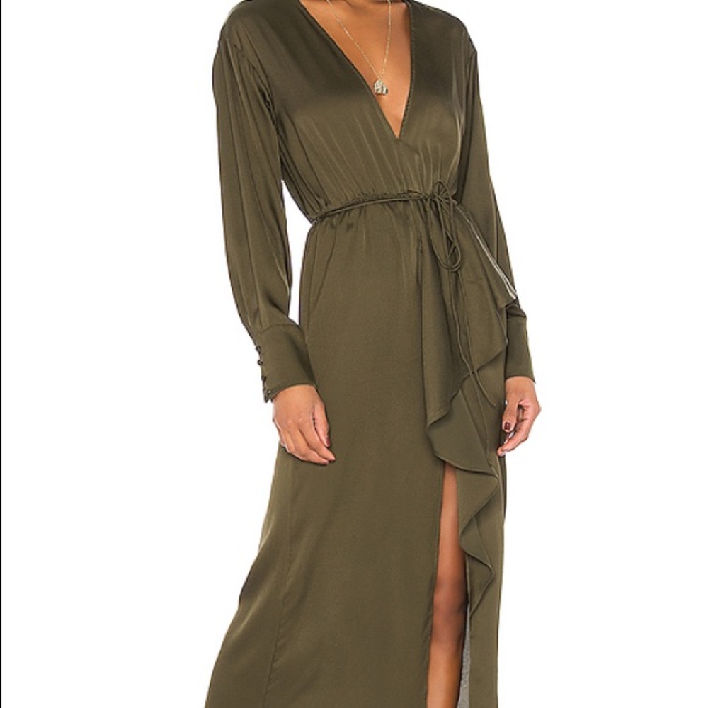 L’Academie Olive Green Dress